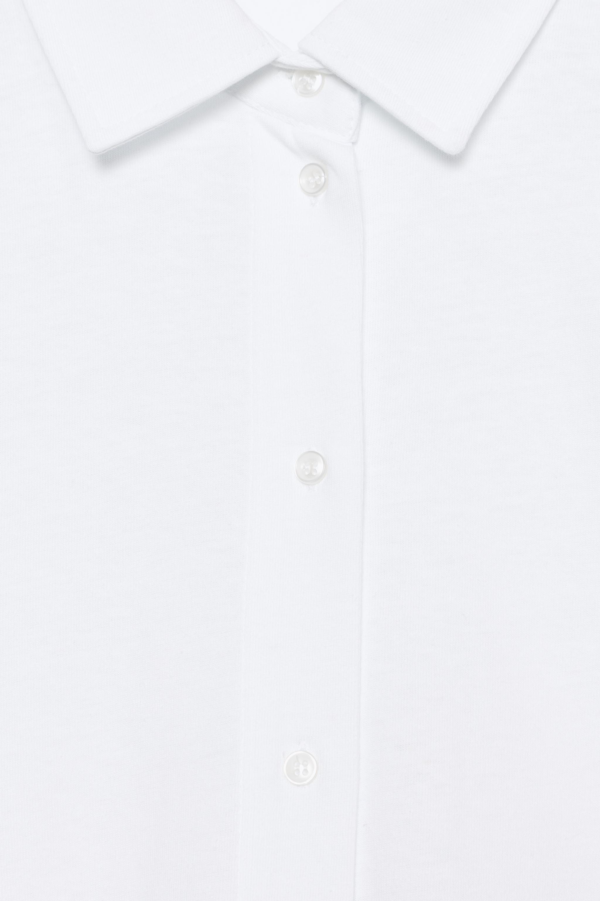 100% COTTON BUTTONED T-SHIRT